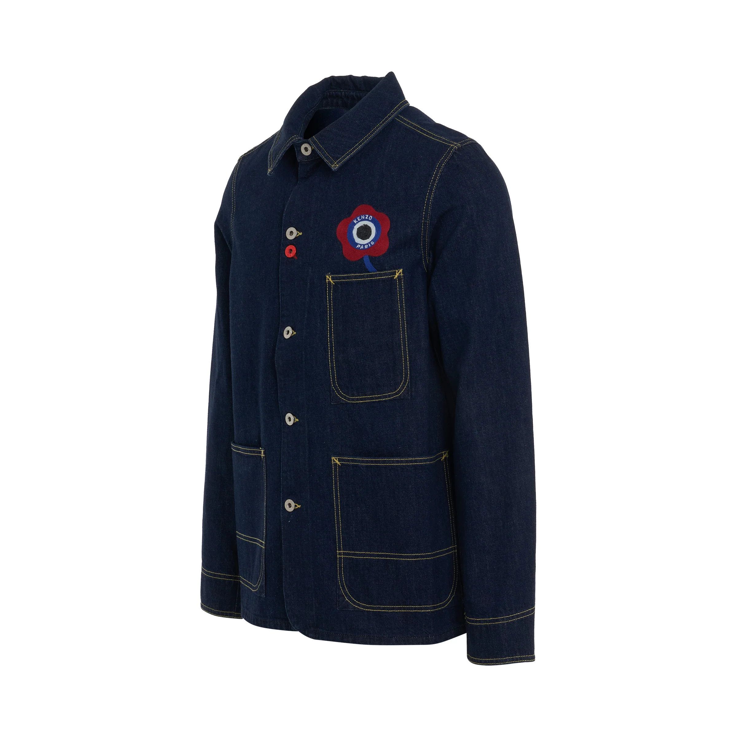 Kenzo o1mris0824 Workwear Jacket in Navy Blue Size US S / EU 44-46 / 1 - 2 Thumbnail