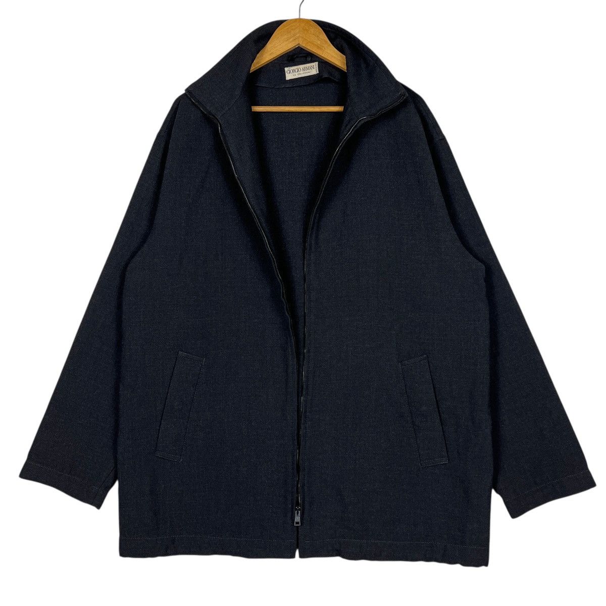 Giorgio Armani 🔥 Giorgio Armani High Neck Zip Up Jacket Made In Italy Size US M / EU 48-50 / 2 - 1 Thumbnail