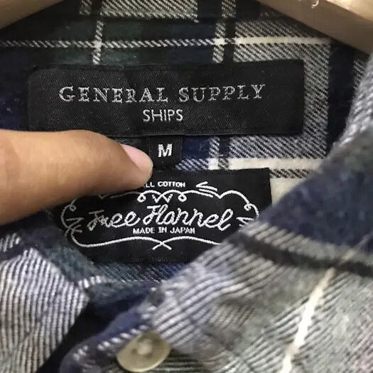 Flannel Japanese Brand Ships Plaid Tartan Flannel Shirt Size US M / EU 48-50 / 2 - 3 Thumbnail
