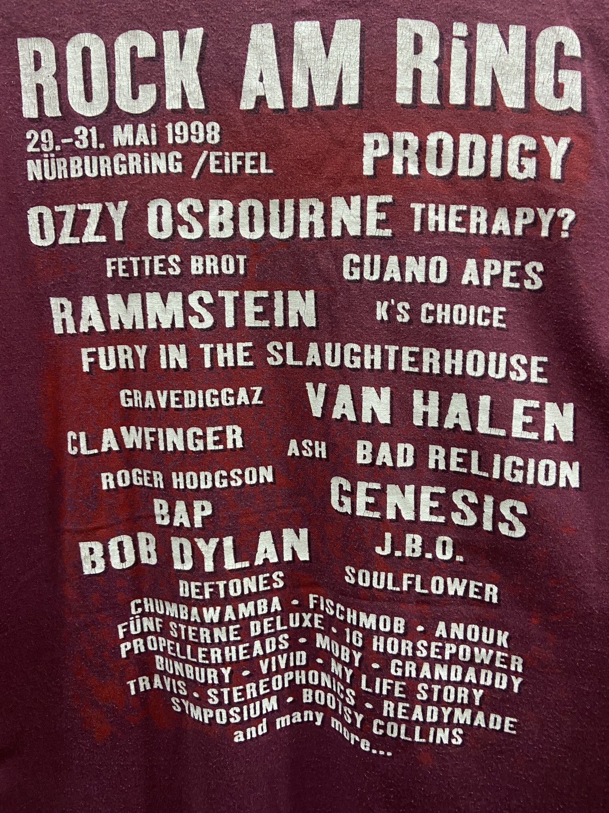 Band Tees × Vintage 🔥🔥Vintage 90s ROCK AM RING Fest Prodigy DEFTONES Tour Tshirt Size US L / EU 52-54 / 3 - 13 Thumbnail