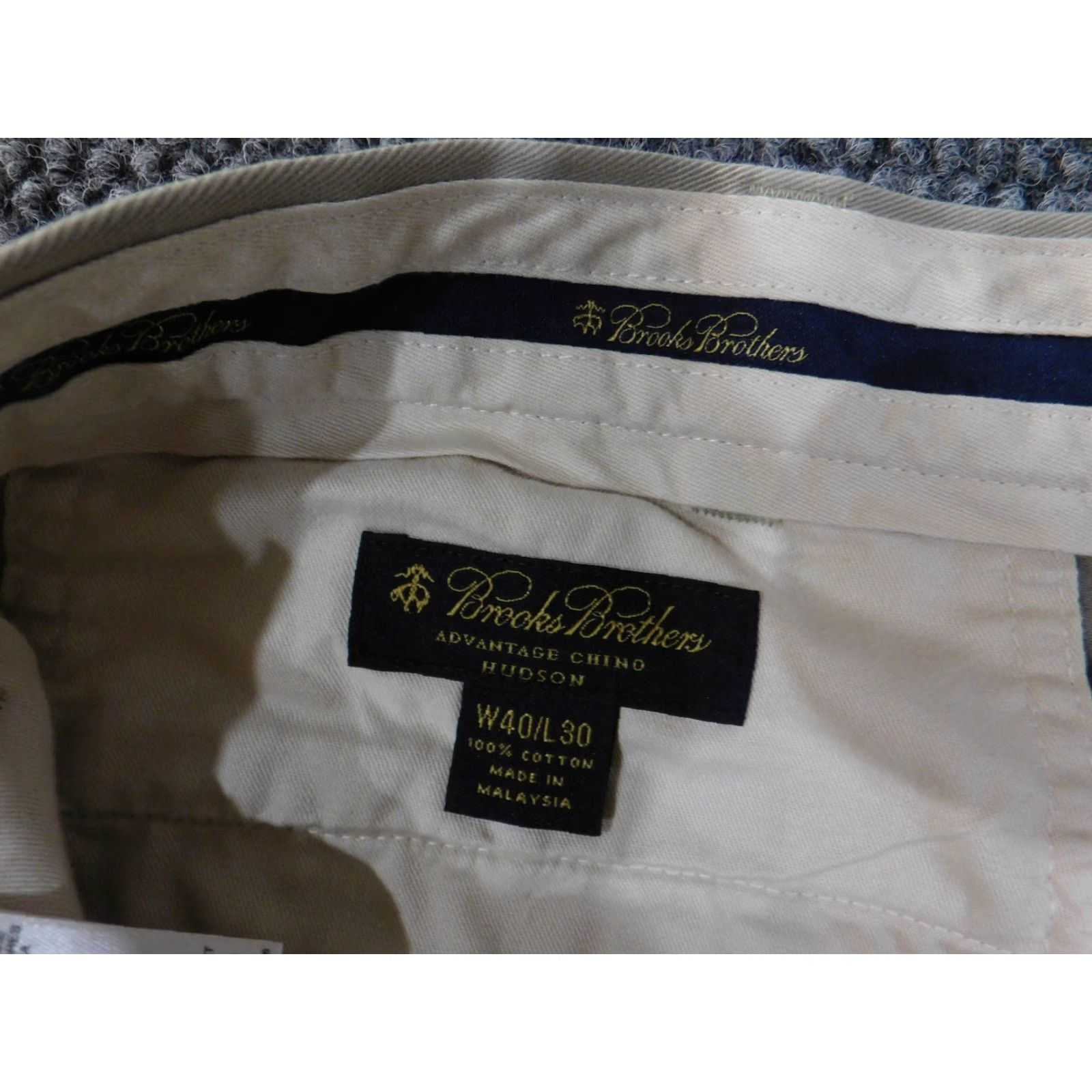 Brooks Brothers Brooks Brothers Pants Mens 40x30 Beige Chino Clark Fit Advantage Straight 40 Regular Beige mens pants Size US 40 / EU 56 - 5 Thumbnail