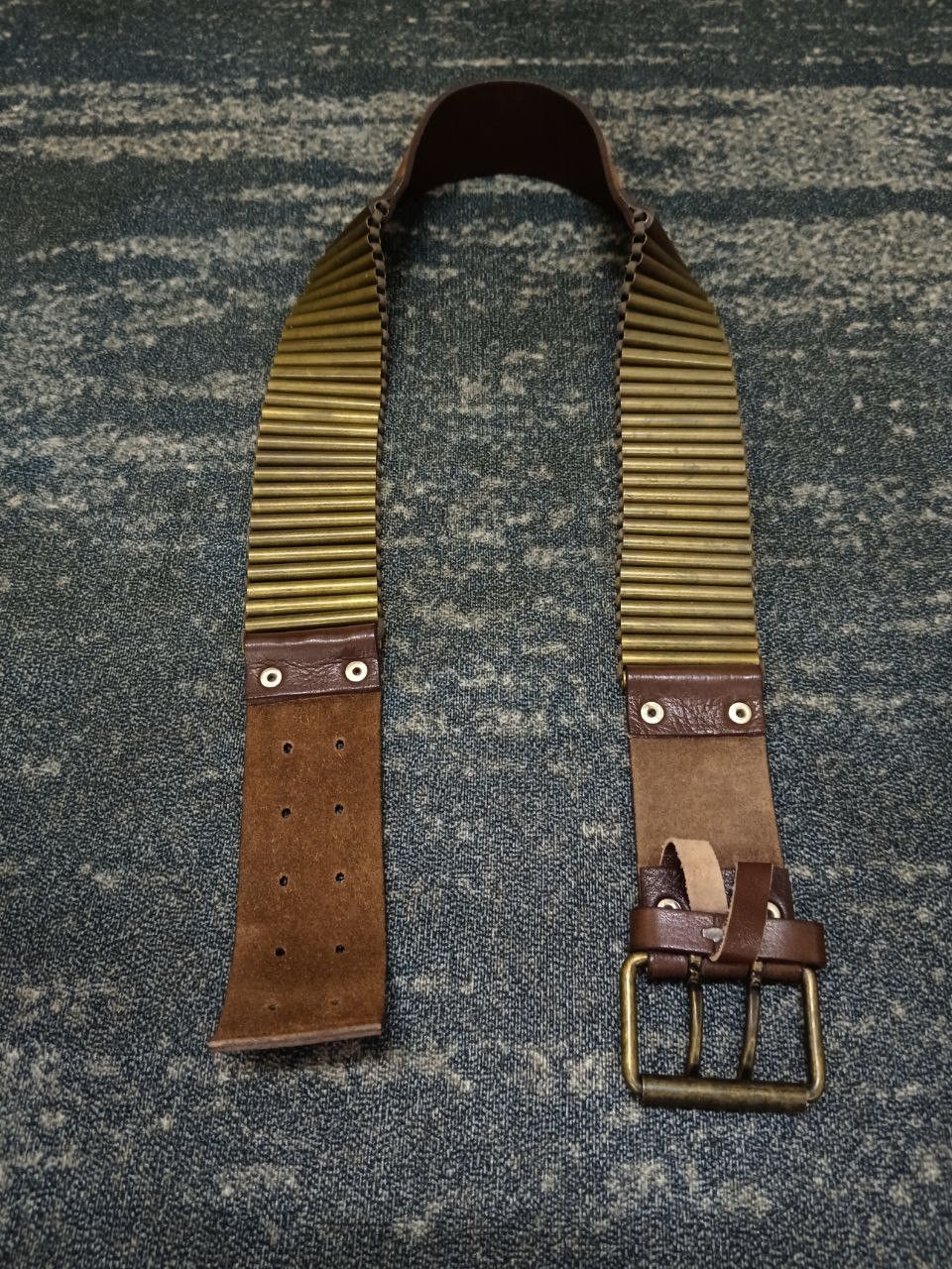 Leather LEATHER BULLET LEATHER BELT(SIZE 31-33) Size ONE SIZE - 2 Thumbnail