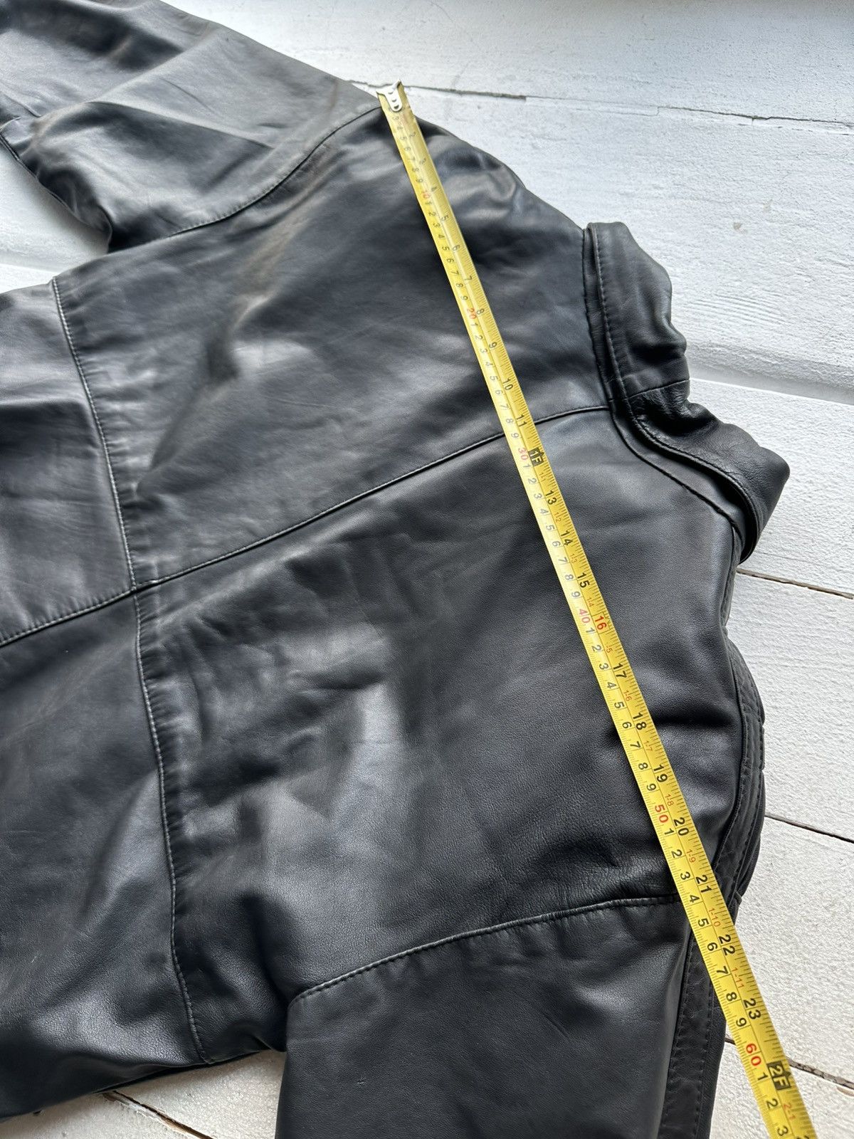 Other 🚨VNTG LEATHER JACKET AVANT GARDE ASYMMETRICAL BLACK MOTO Size US L / EU 52-54 / 3 - 17 Thumbnail