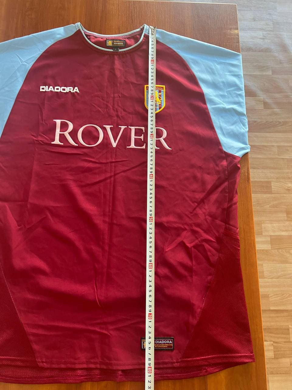 Diadora 2002/03 ASTON VILLA HOME SOCCER JERSEY FOOTBALL SHIRT SIZE L Size US L / EU 52-54 / 3 - 14 Thumbnail