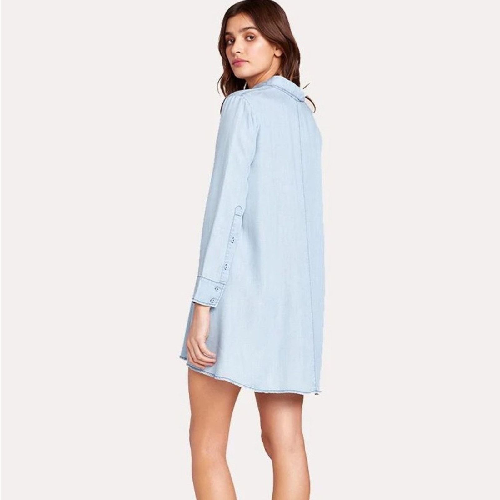 BB Dakota NEW bb Dakota Shirty Personality Chambray Dress - Small $98 Size S / US 4 / IT 40 - 5 Thumbnail