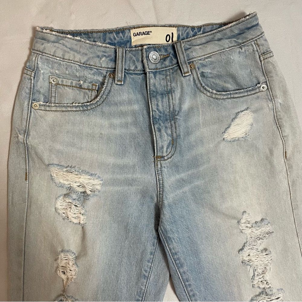Garage Garage Distressed Raw Hem Jeans Size 1 US XS Size 26" / US 2 / IT 38 - 4 Thumbnail