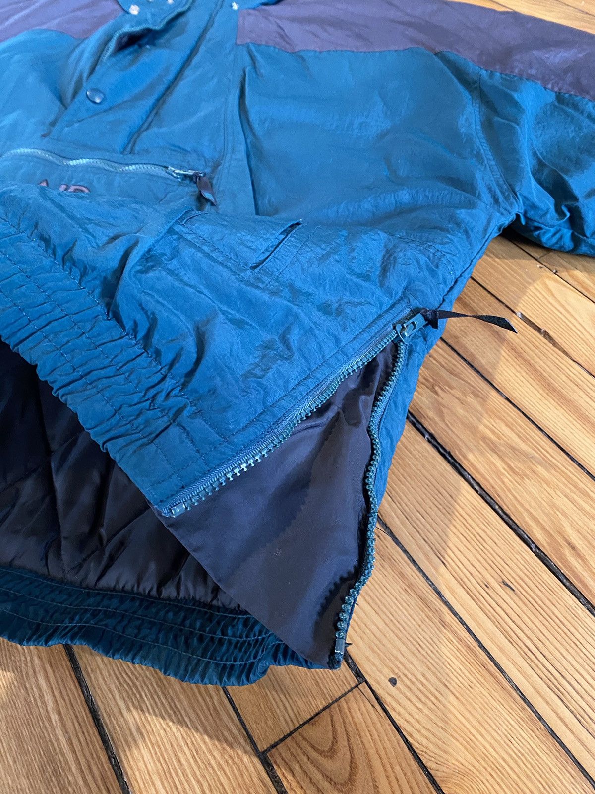 Nike Nike puffer pullover 3 quarter zip jacket coat vintage 1990s Size US XL / EU 56 / 4 - 7 Thumbnail