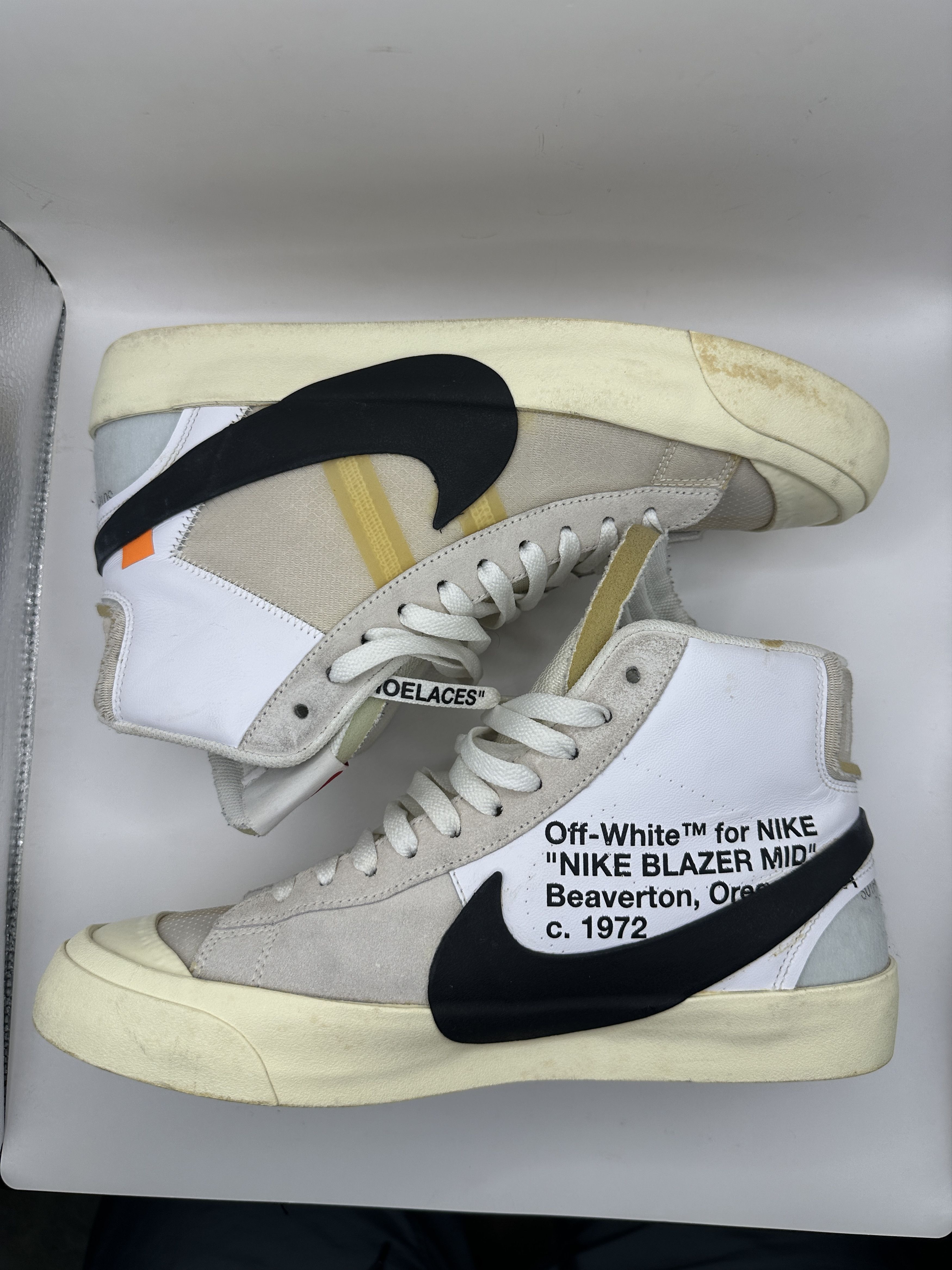 Nike × Off-White Nike Blazer Off White Size US 10 / EU 43 - 5 Thumbnail