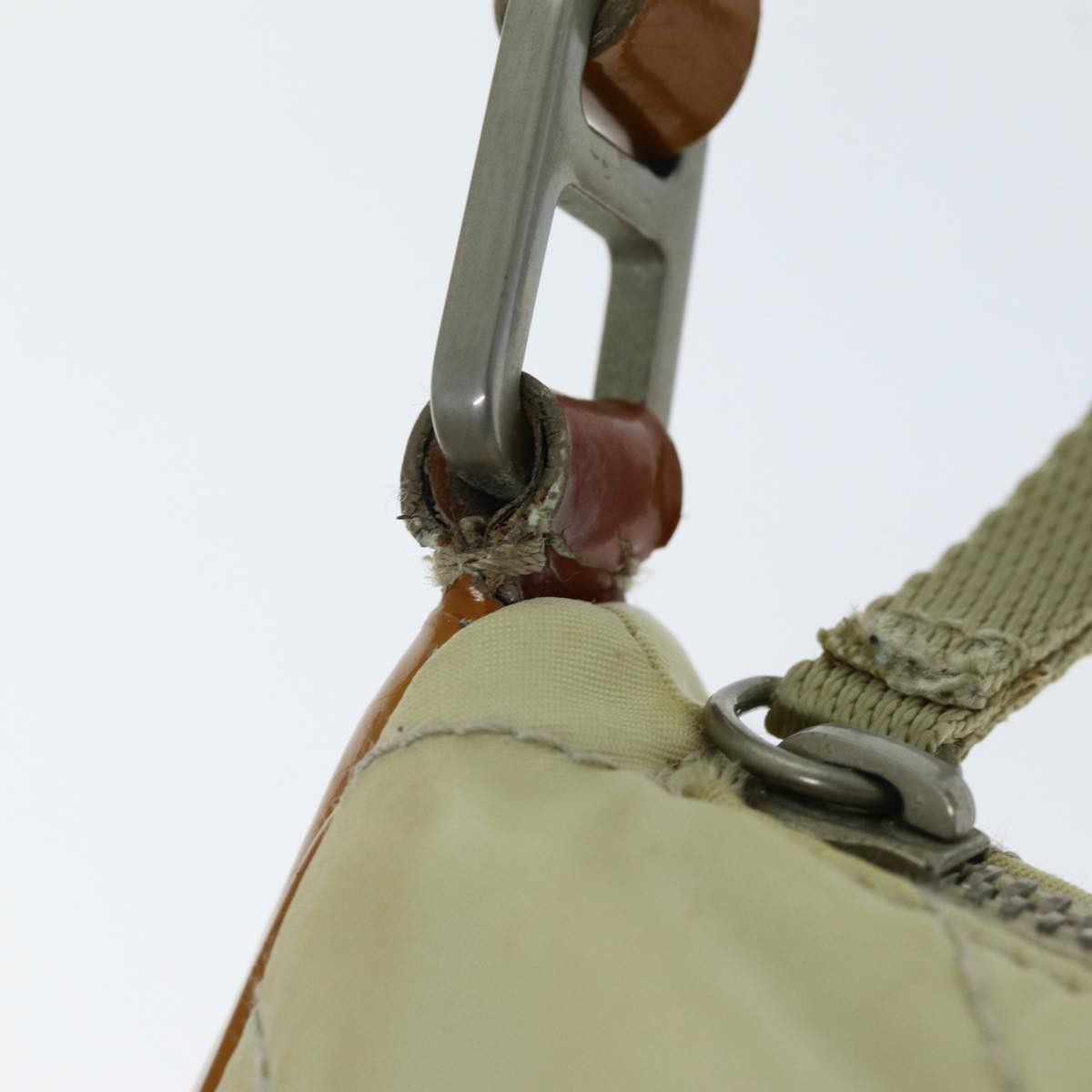 Prada PRADA Shoulder Bag Nylon Enamel Beige Brown Size ONE SIZE - 9 Thumbnail