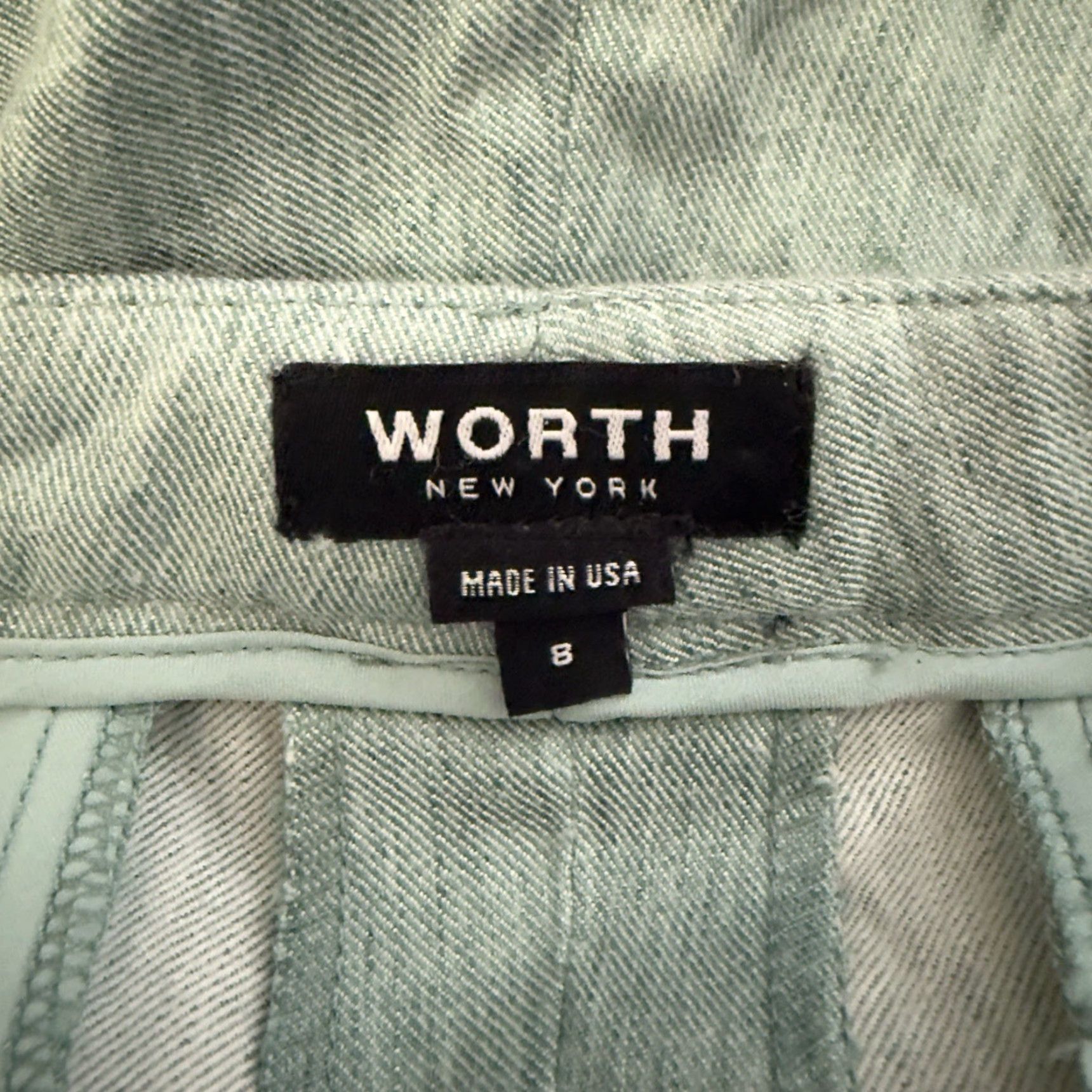 Vintage Worth New York Blue Linen Blend Casual Pants Womens Size 8 Size 30" / US 8 / IT 44 - 4 Thumbnail