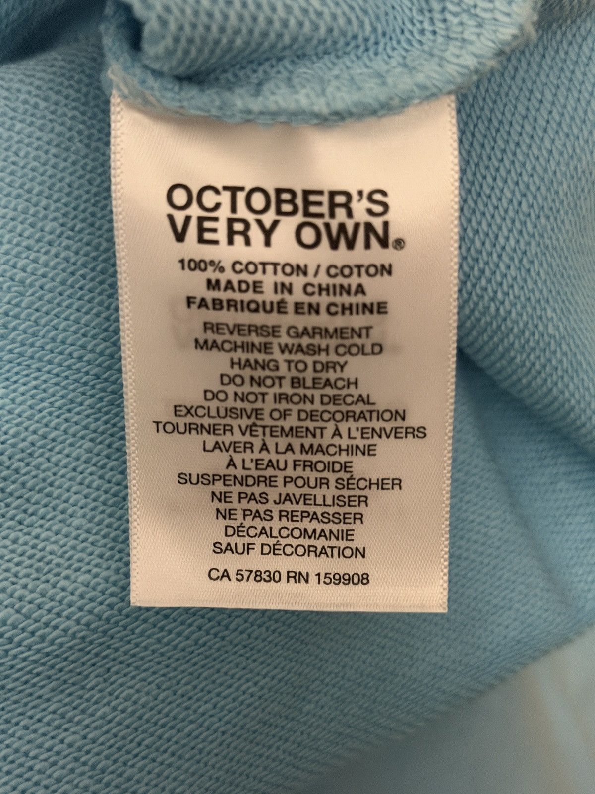 Drake *RARE* OVO Collegiate Crewneck Light Blue Size US XXL / EU 58 / 5 - 5 Thumbnail