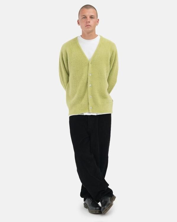 Stussy Stussy Shaggy Cardigan 'Lime' green Size US M / EU 48-50 / 2 - 2 Thumbnail