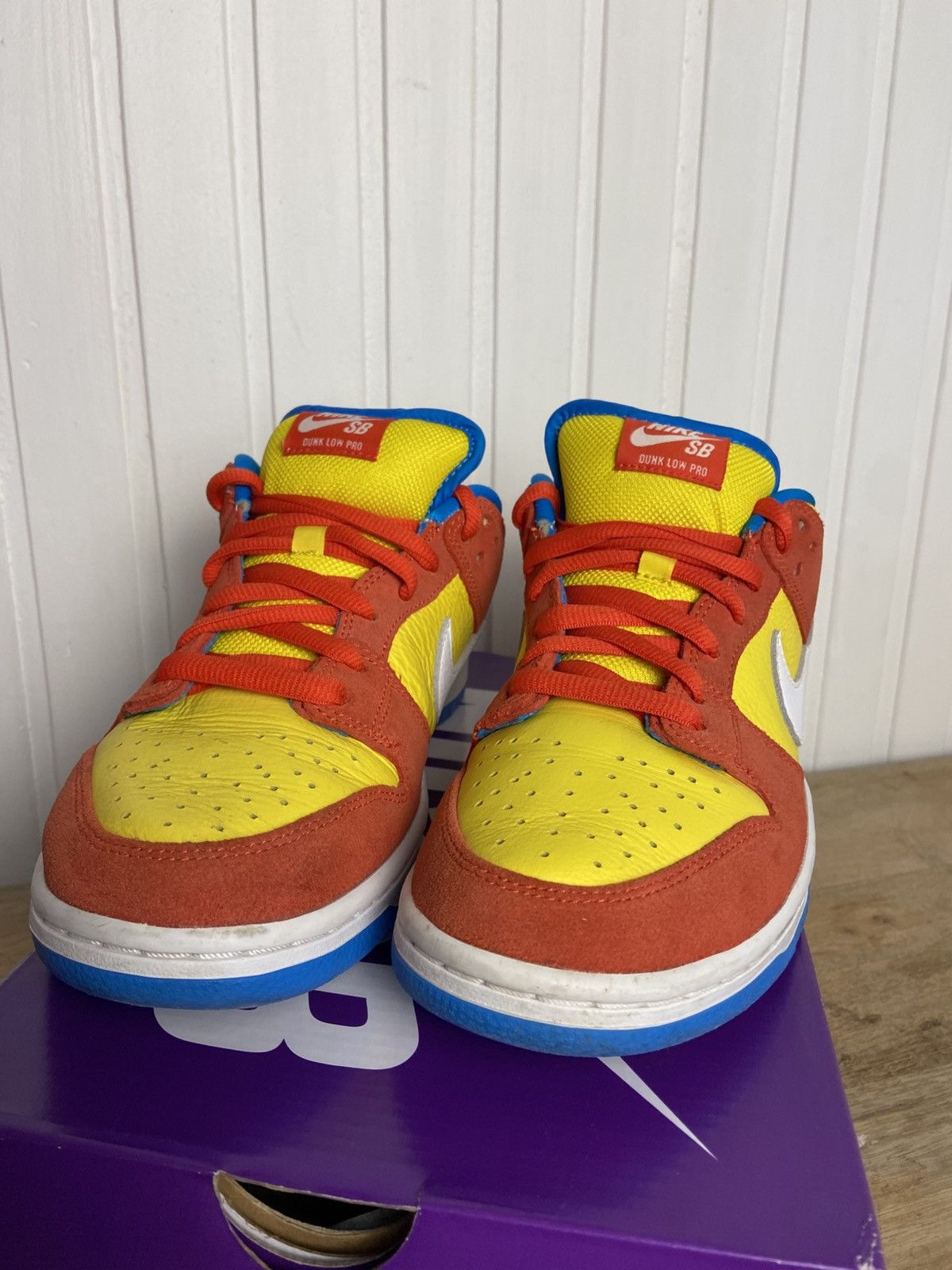 Adidas Used Nike SB Dunk Low Pro "Bart Simpson" Authentic 9US Size US 9 / EU 42 - 3 Thumbnail