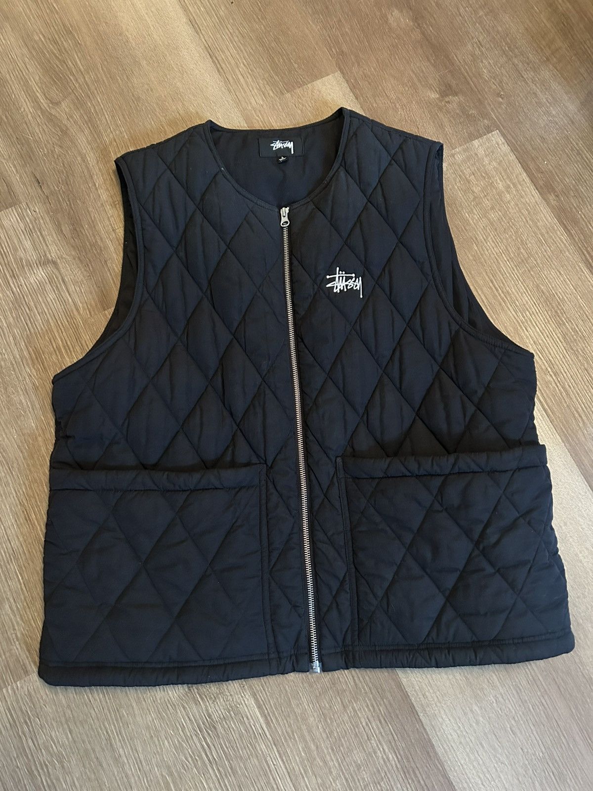 stussy Diamond Quilted Vest