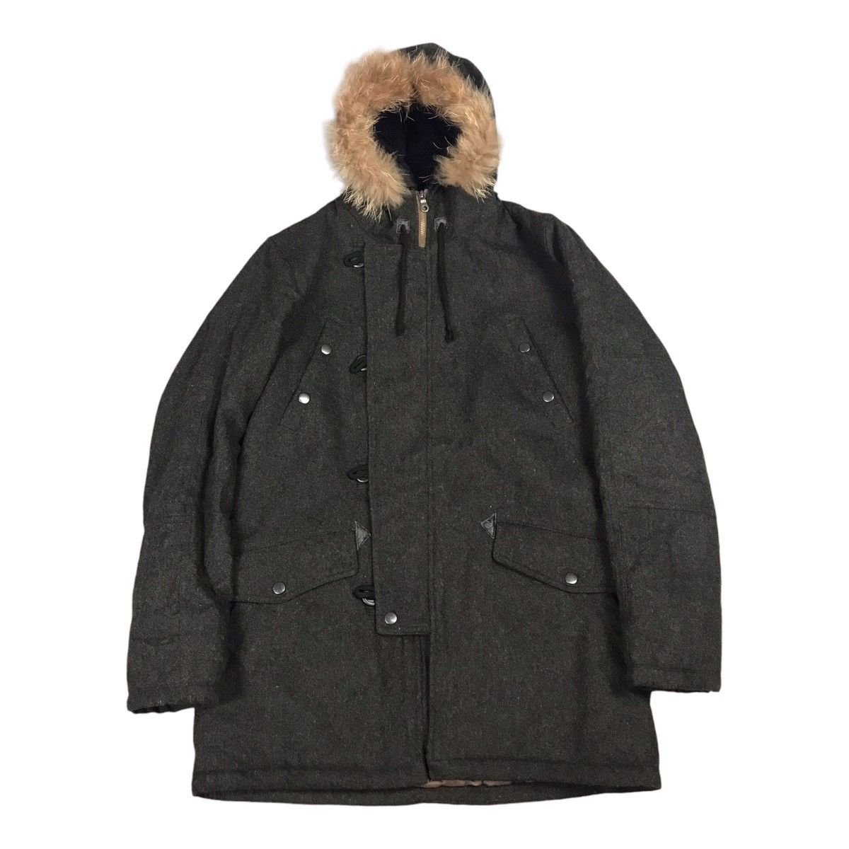 Boycott BOYCOTT WOOL PARKAS MILITARY STYLE FUR HOODIES JACKET Size US M / EU 48-50 / 2 - 1 Thumbnail