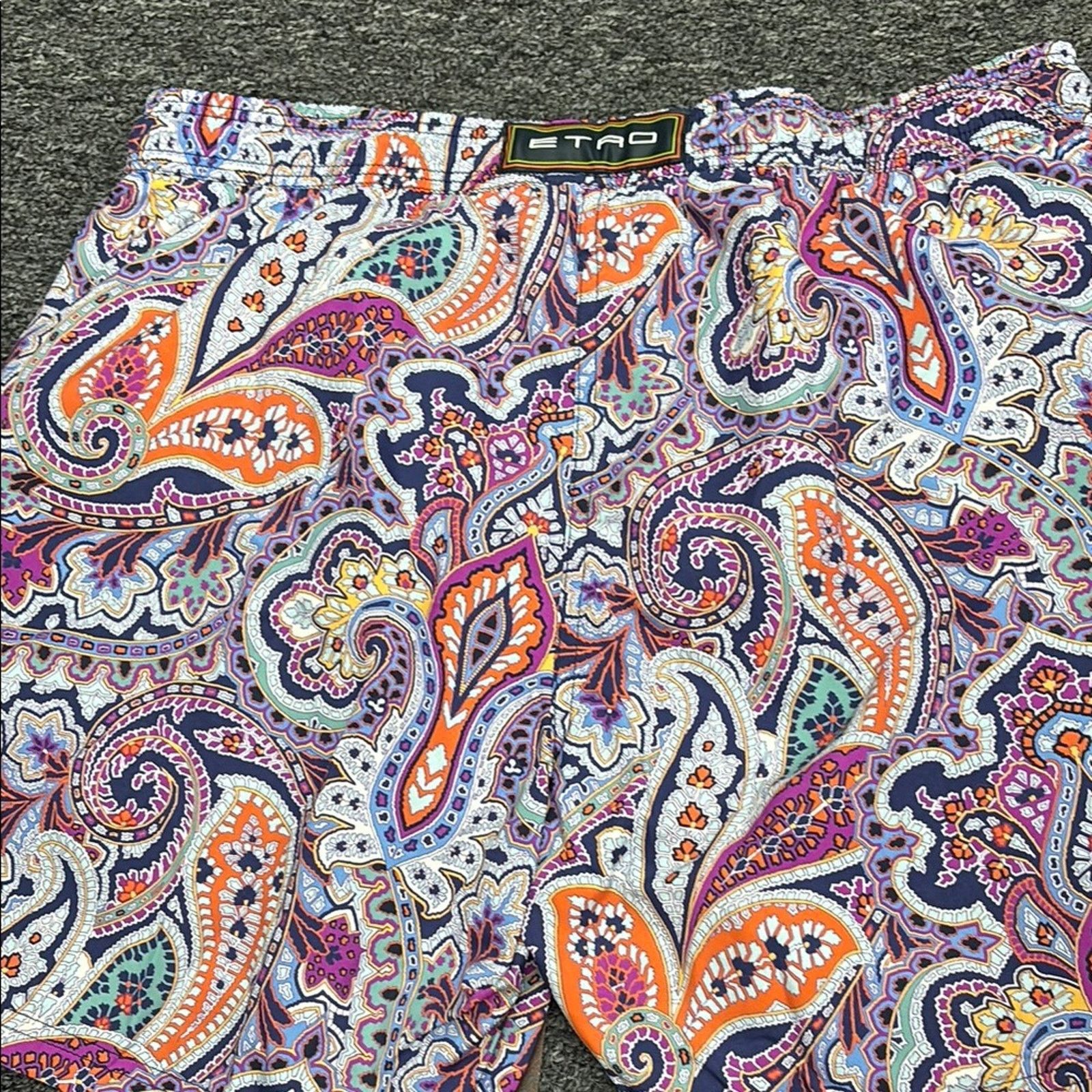 Etro NWT Etro Men's Multicolor Paisley Swim Trunks Size XL Size US 38 / EU 54 - 5 Thumbnail
