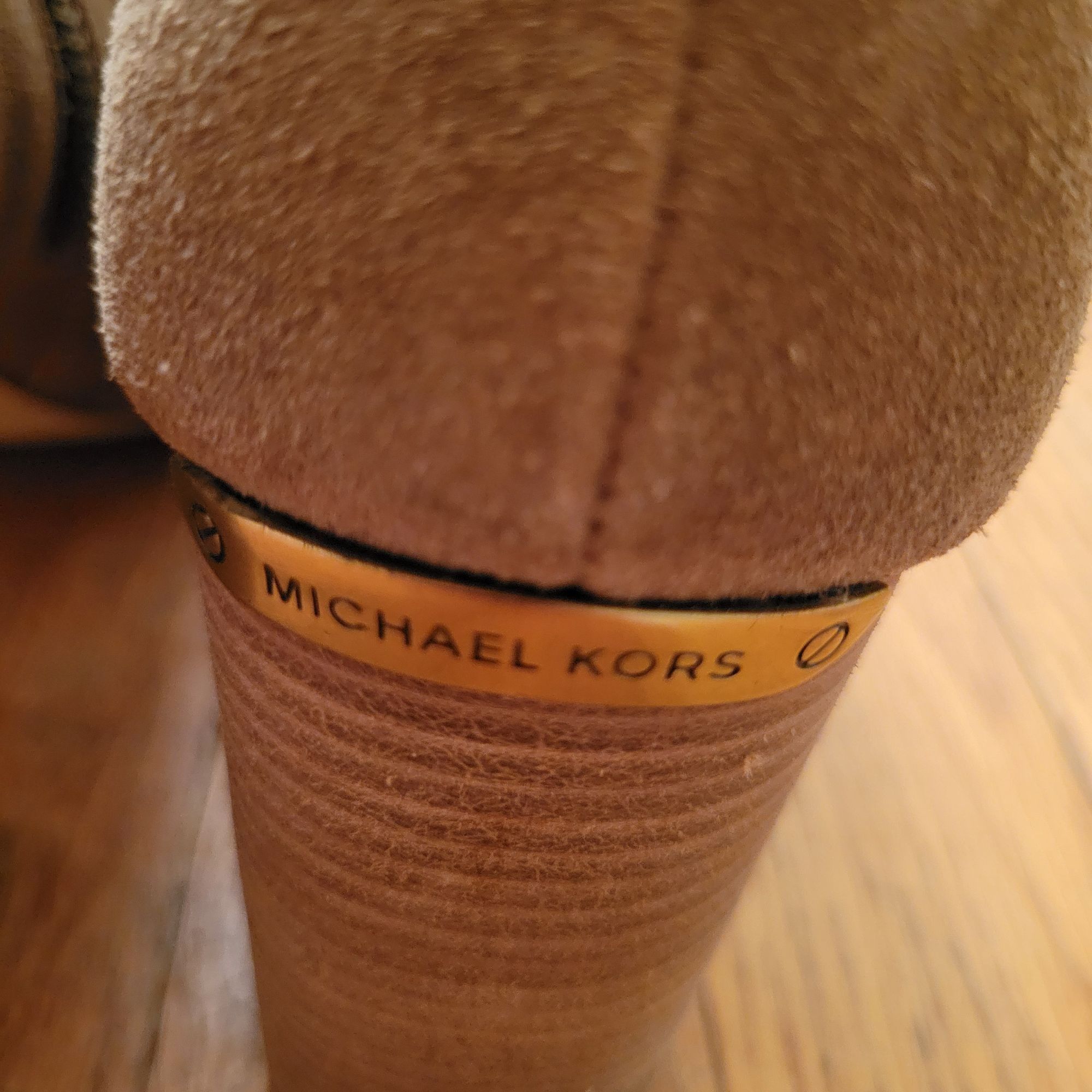 Michael Kors Michael Kors 6M WESTLEY Suede Leather Peep Toe Woven Ankle B Size US 6 / IT 36 - 8 Thumbnail