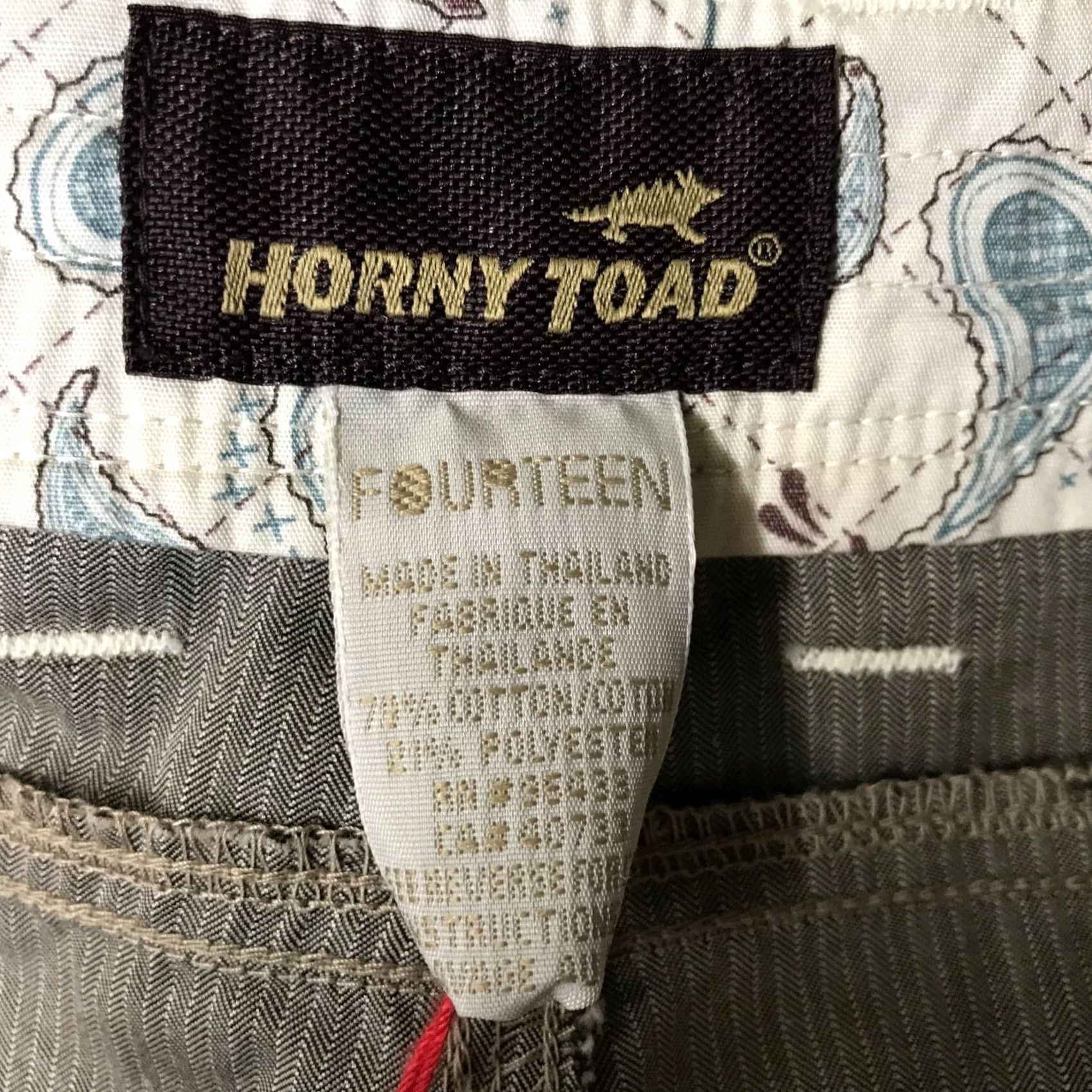 Vintage HORNY TOAD WOMEN'S CAPRI CAPRI 14 BEIGE ADJUSTABLE WAIST COTTON BLEND YOLO Size 36" / US 14 / IT 50 - 7 Thumbnail
