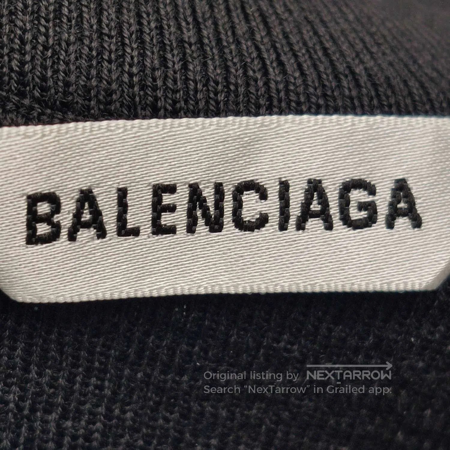 Balenciaga Balenciaga Logo Print Crew Neck Knit Sweater M. Size M / US 6-8 / IT 42-44 - 2 Thumbnail