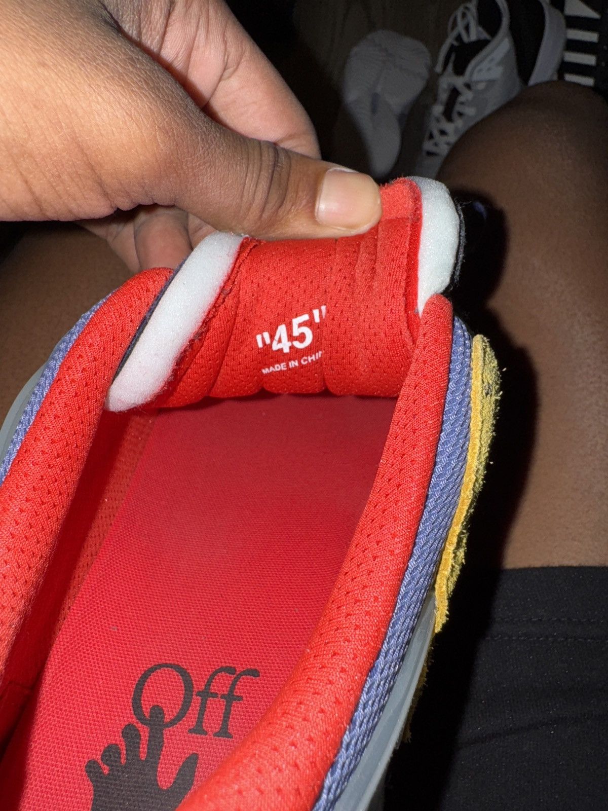 Off-White Off white odsy navy blue never worn Size US 12 / EU 45 - 6 Thumbnail