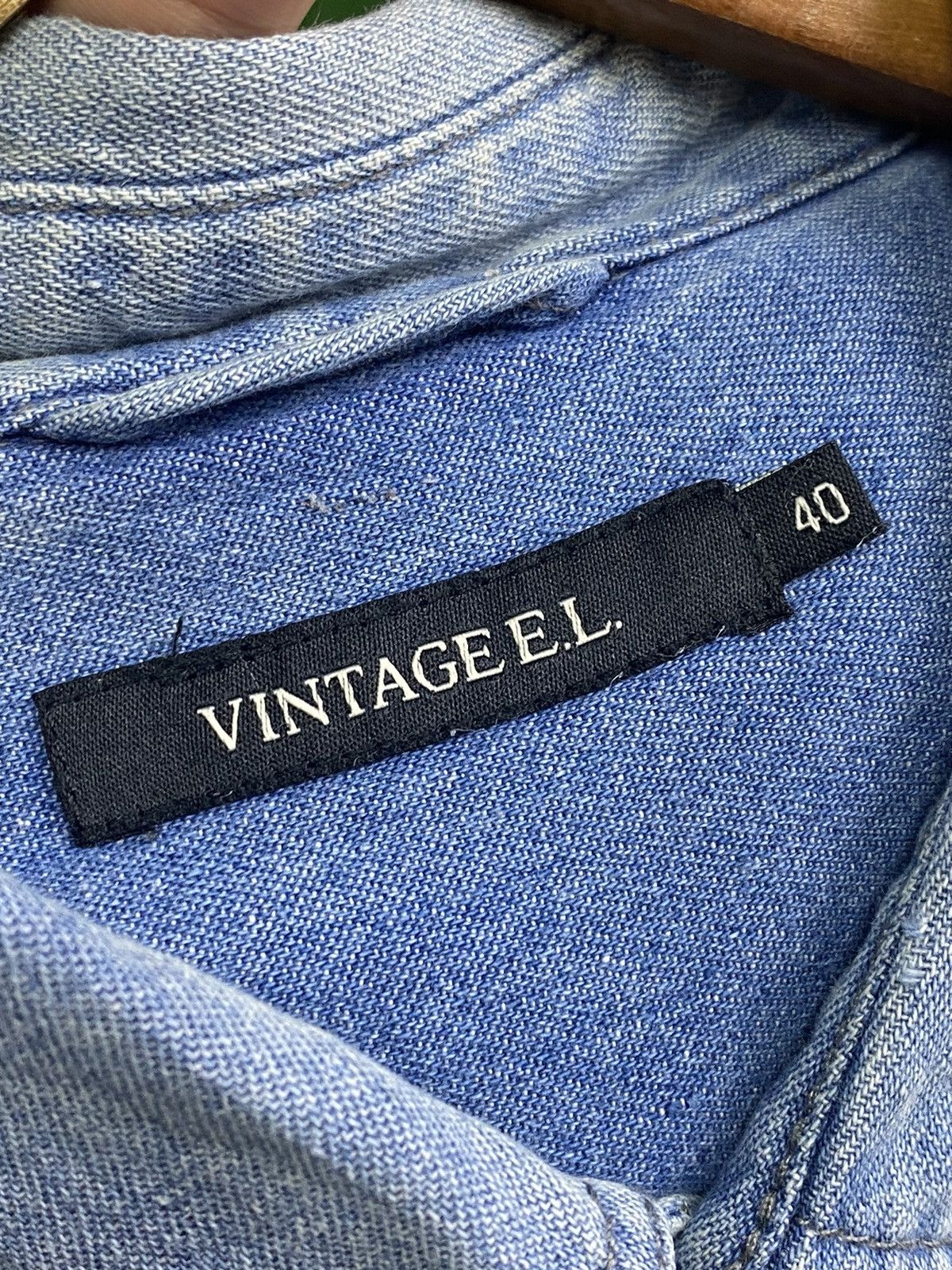 Native × Vintage Vintage E.L Native Logo Denim Jacket Size US M / EU 48-50 / 2 - 18 Thumbnail