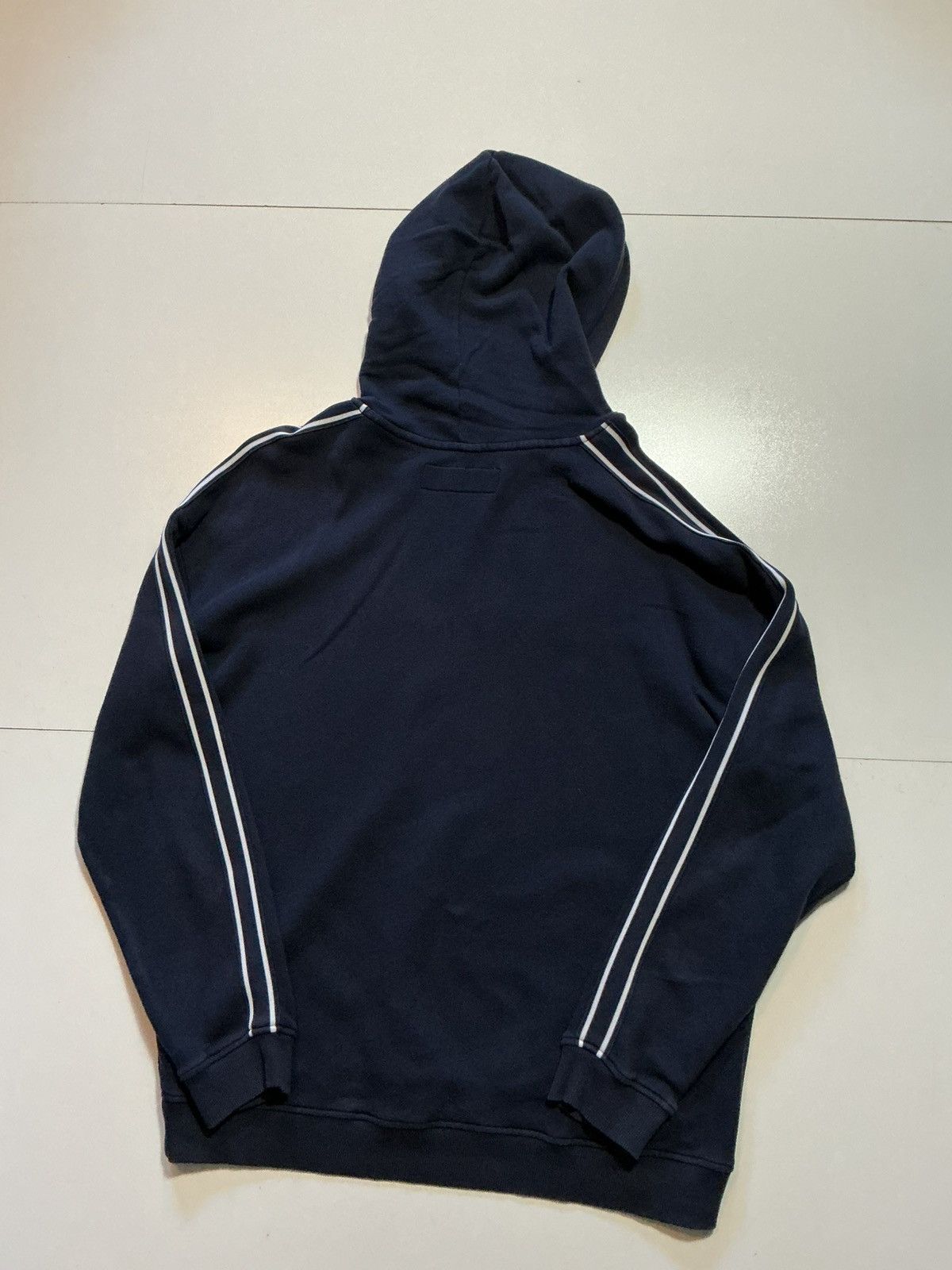 Benetton United Colors Of Benetton Embroidered Striped Hoodie Size US L / EU 52-54 / 3 - 2 Thumbnail