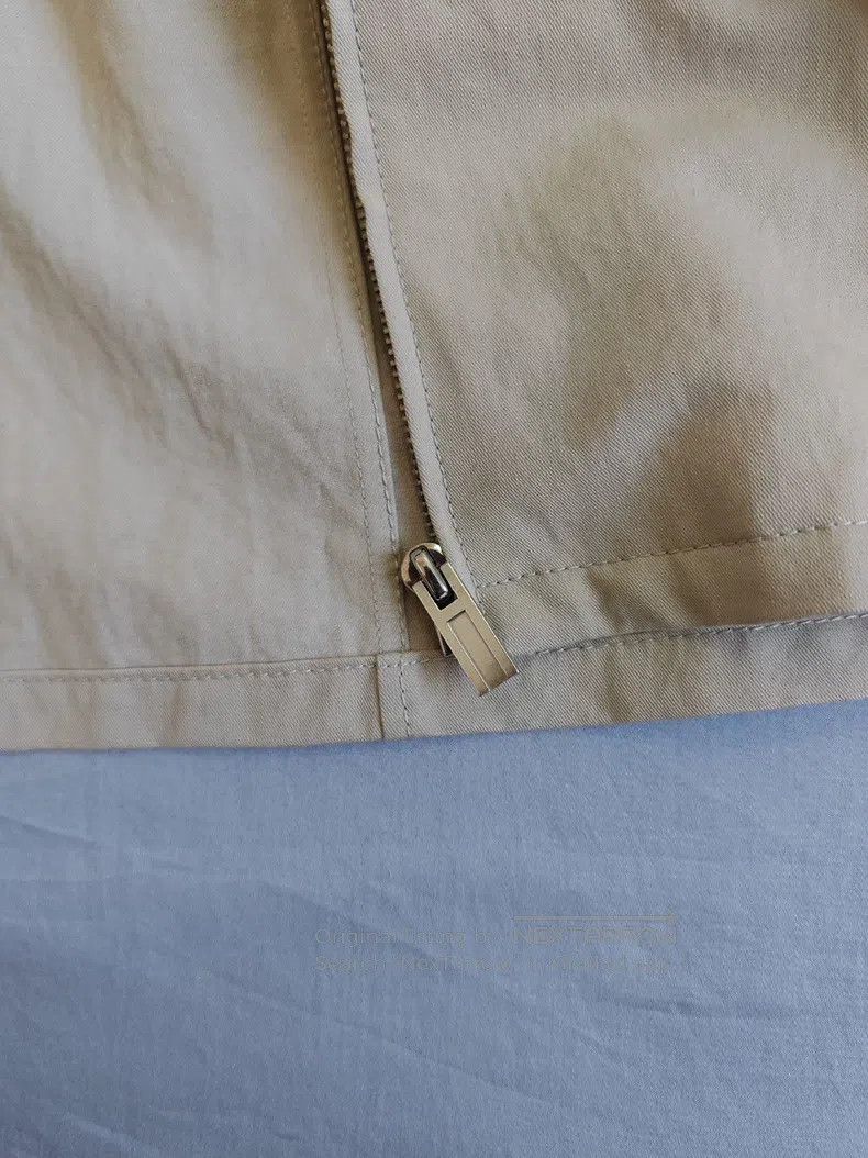 Hermes Hermes Jacket coat, khaki color, with zippered cuffs Size US L / EU 52-54 / 3 - 8 Thumbnail