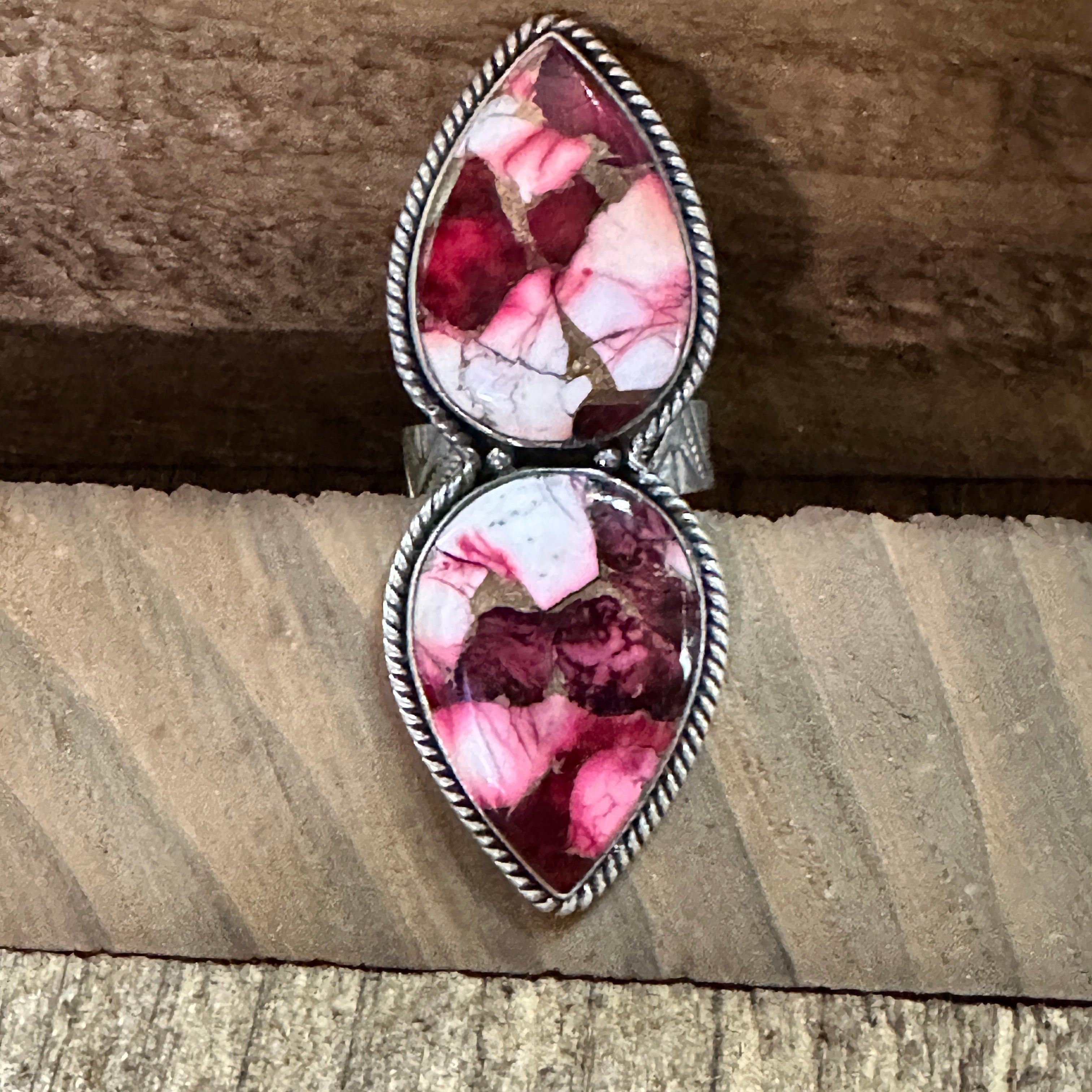 Other Handmade Sterling Silver Dahlia Rose Adjustable Ring by Nizh Size ONE SIZE - 2 Thumbnail