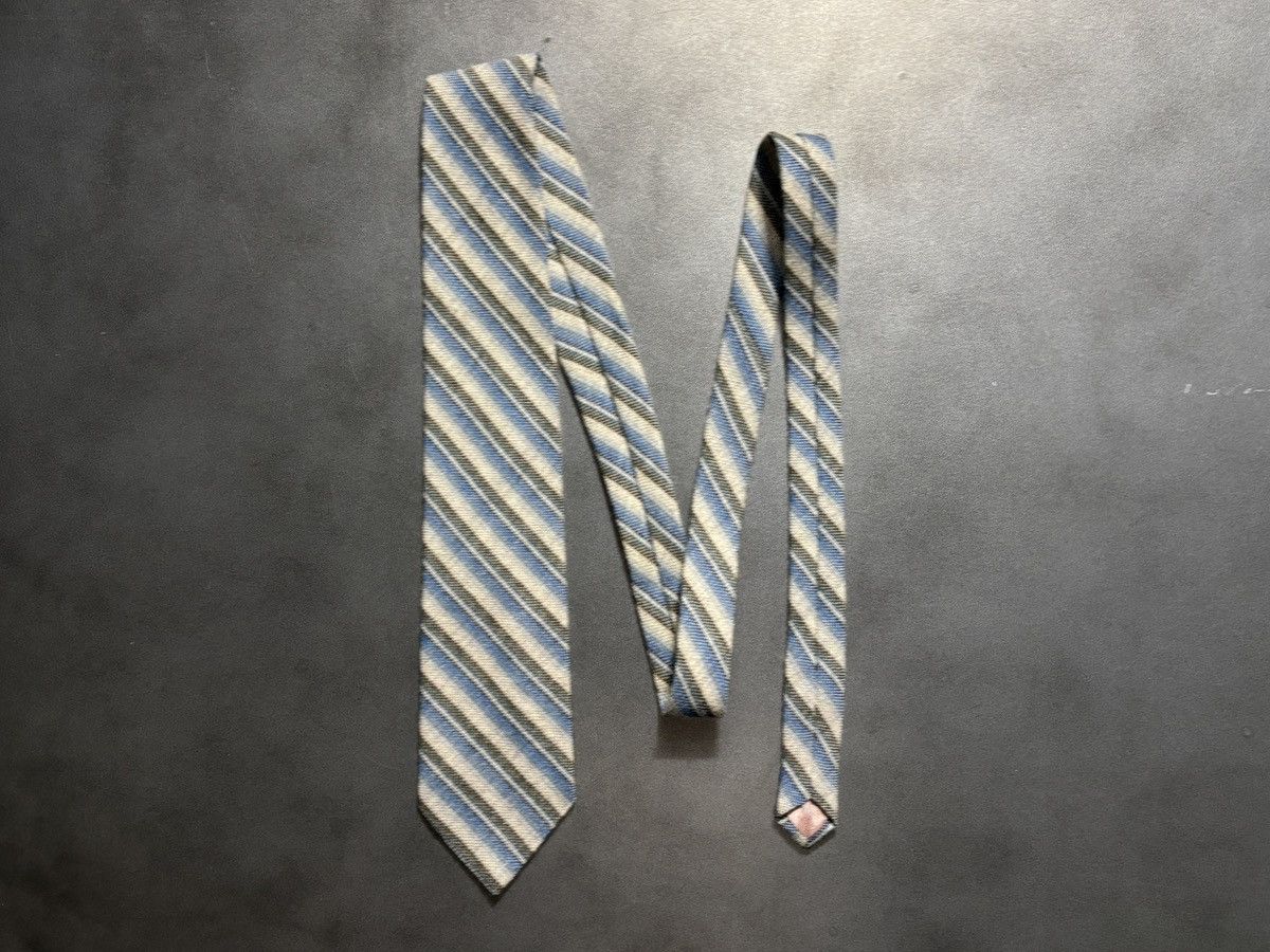Vintage Vintage Necktie Striped Wool Pattern Stripe Neck Tie 70s 80s Size ONE SIZE - 11 Thumbnail