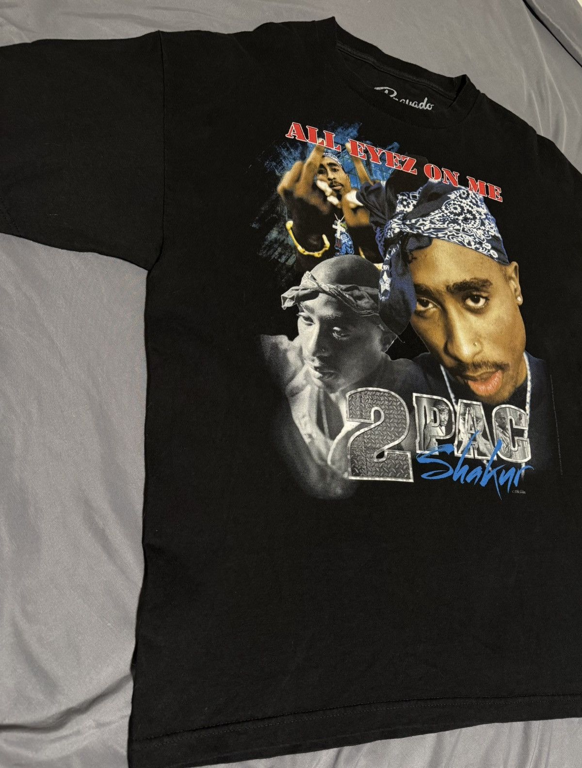 Bravado 2Pac Tupac Shakur All Eyez On Me Graphic T-Shirt Rap Hip Hop Size US XL / EU 56 / 4 - 3 Thumbnail