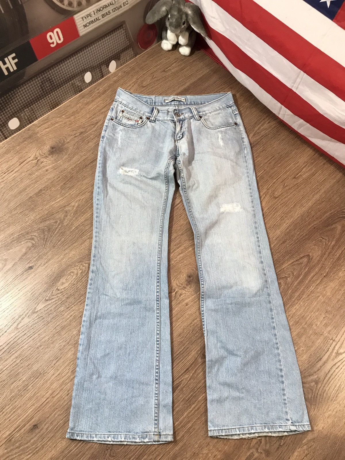 Diesel Vintage Diesel Distressed Flared Denim Pants Jeans Size 32 Size 32" / US 10 / IT 46 - 1 Thumbnail