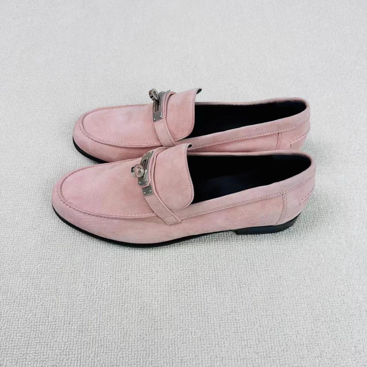Hermes Hermes Kelly Suede Loafers 38 New Size US 7 / IT 37 - 3 Thumbnail