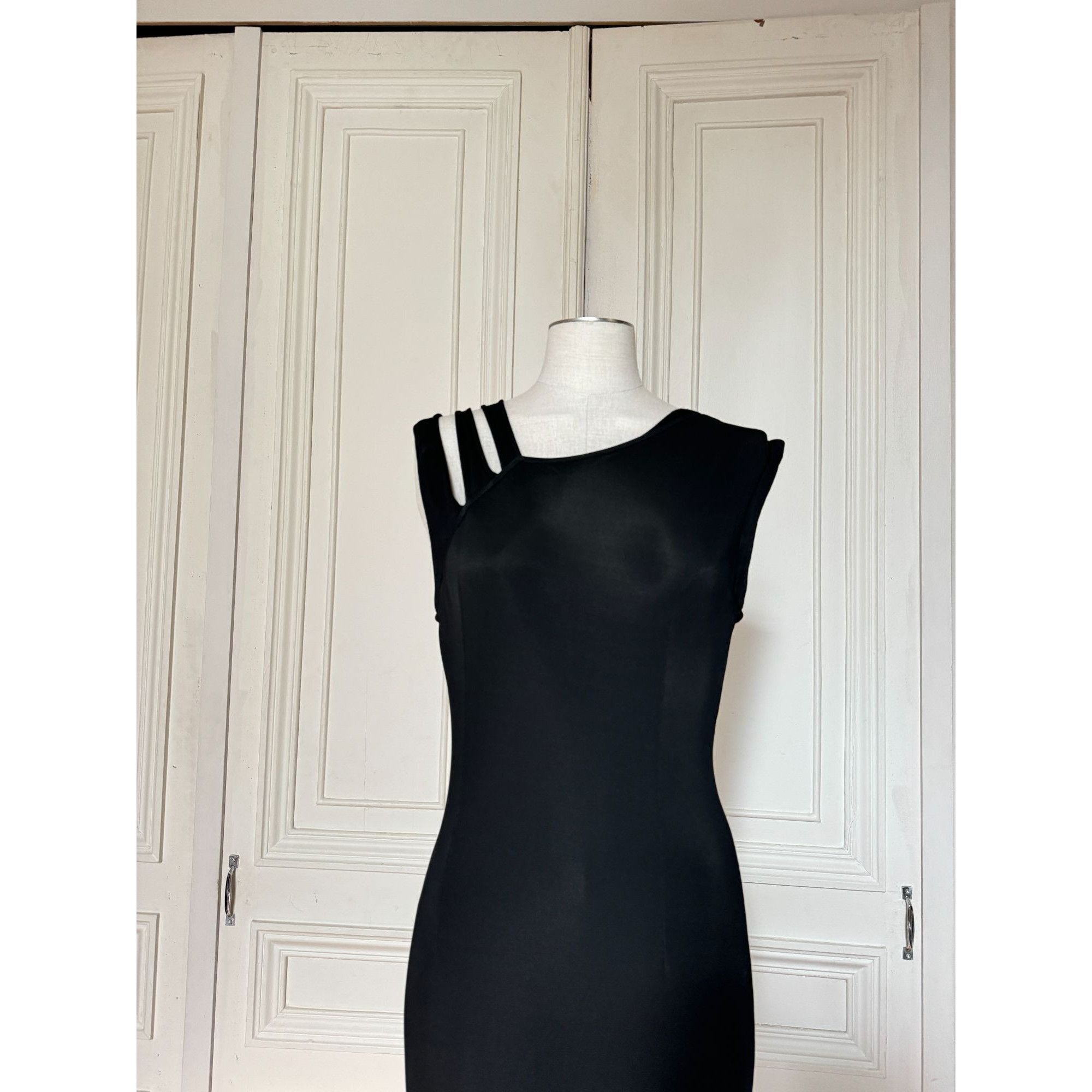 Thierry Mugler SS 2011 Sculptural Open-Back Black Dress Size XS / US 0-2 / IT 36-38 - 2 Thumbnail