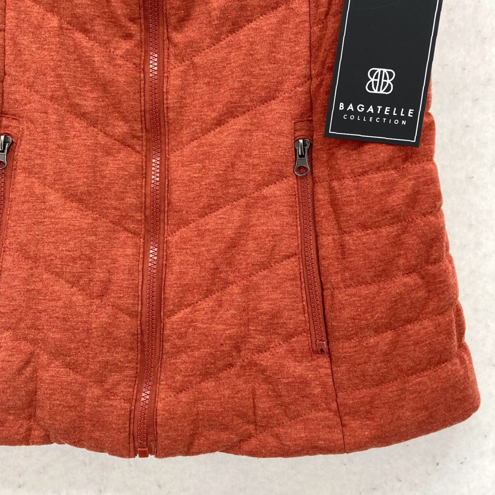 Vintage Bagatelle Owla Quilted Vest Women's Small Burnt Orange NWT Quilted Vest Bagatelle Owla NWT Burnt Orange Women's Small Quilted Vest Size S / US 4 / IT 40 - 3 Thumbnail