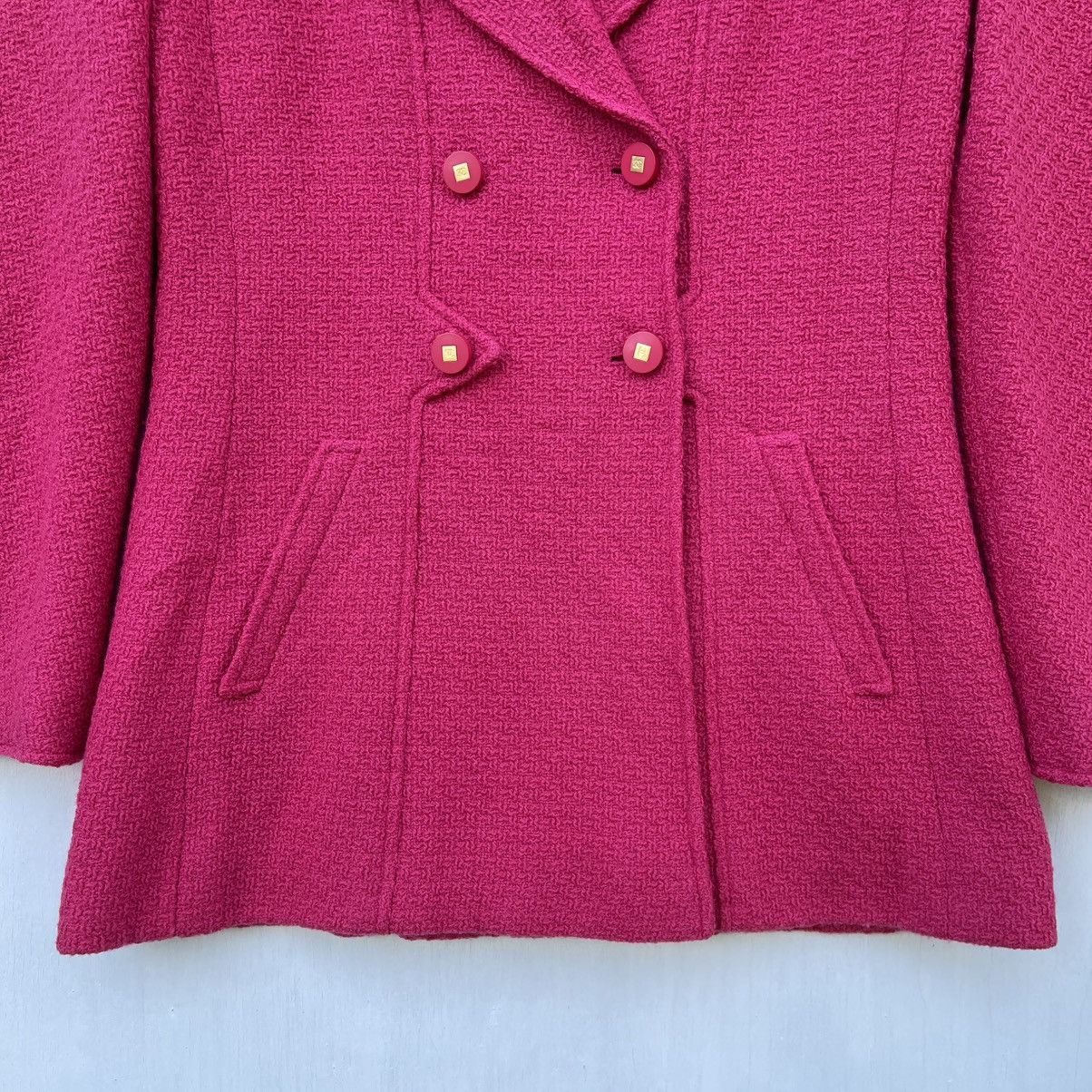 Chanel Chanel Pink Wool Blazer Button Ladies Size XS / US 0-2 / IT 36-38 - 5 Thumbnail