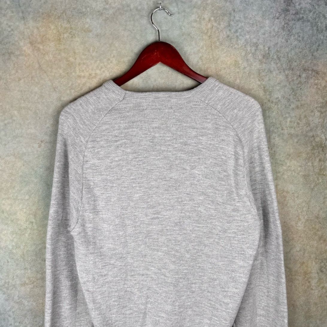Logo 7 × Vintage VTG 70s Logo 7 College Knit Sweater Sz L Gray Size US L / EU 52-54 / 3 - 8 Thumbnail