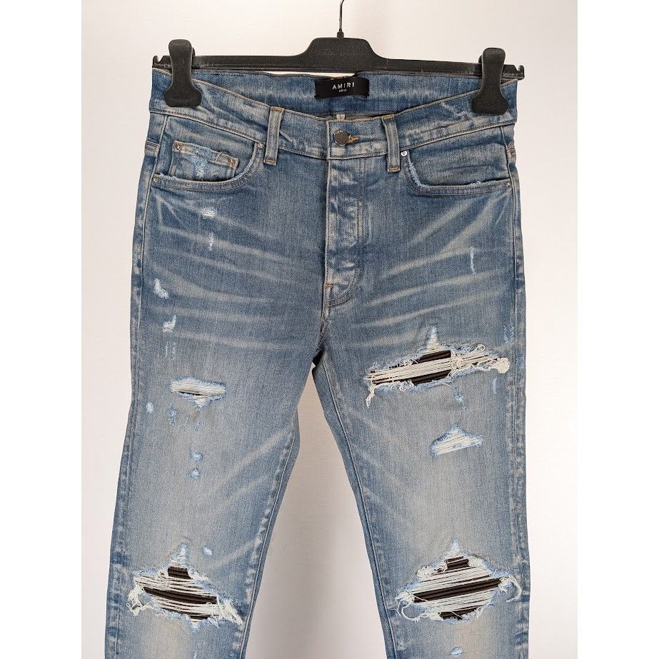 Amiri o1rshd1 Ultra Suede MX1 Jeans in Clay Indigo 31 Size US 31 - 3 Thumbnail