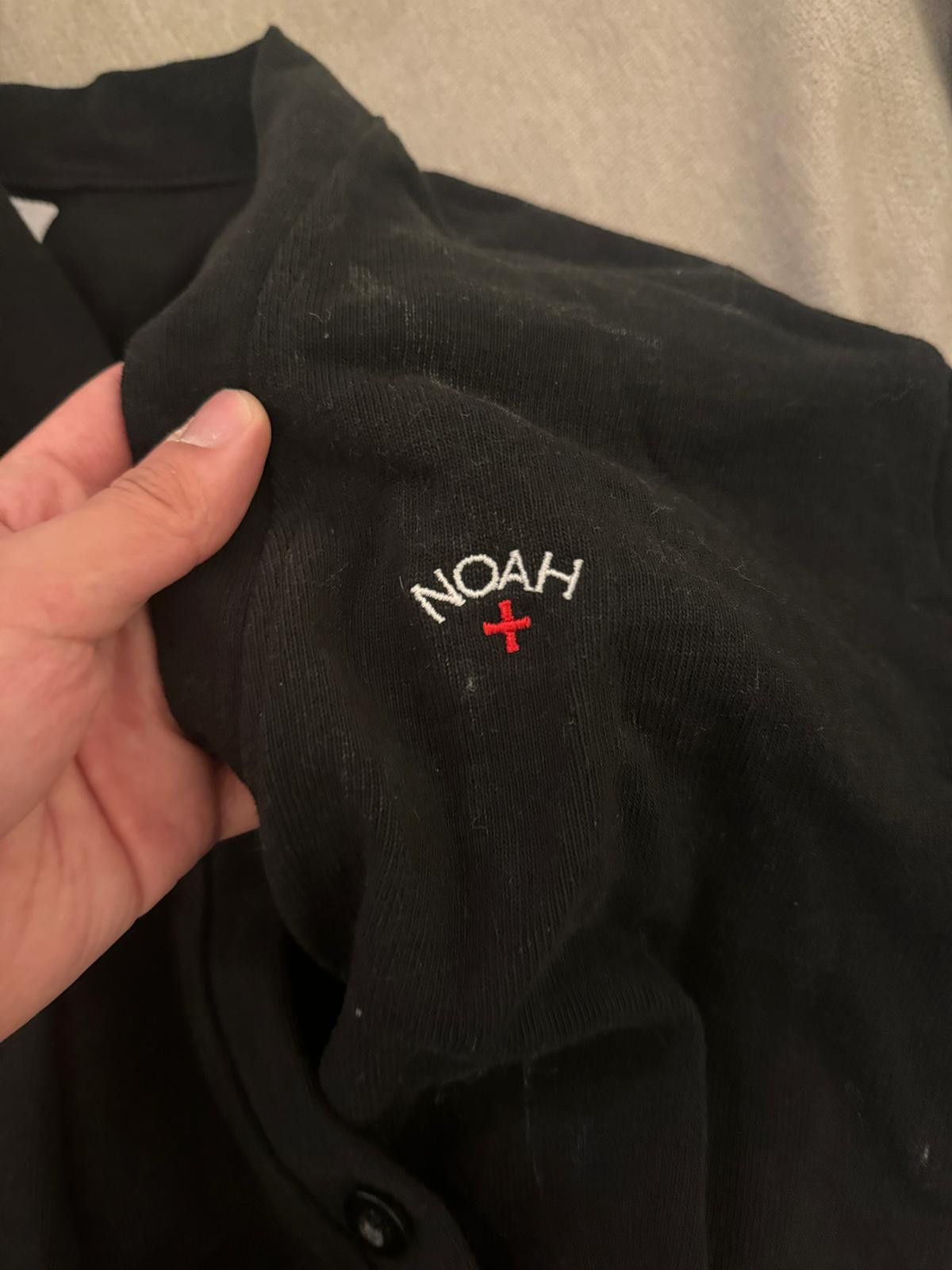Noah Black Logo Cardigan Size US L / EU 52-54 / 3 - 2 Thumbnail
