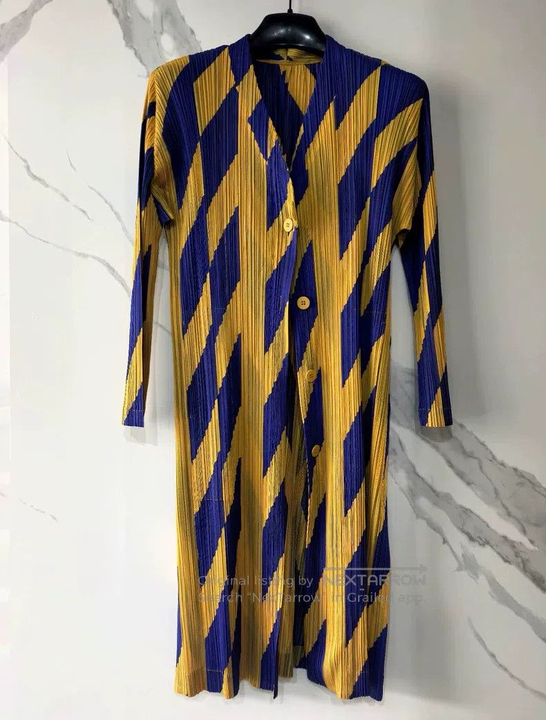 Issey Miyake Issey Miyake Lightning Long Cardigan Coat Size M / US 6-8 / IT 42-44 - 1 Thumbnail