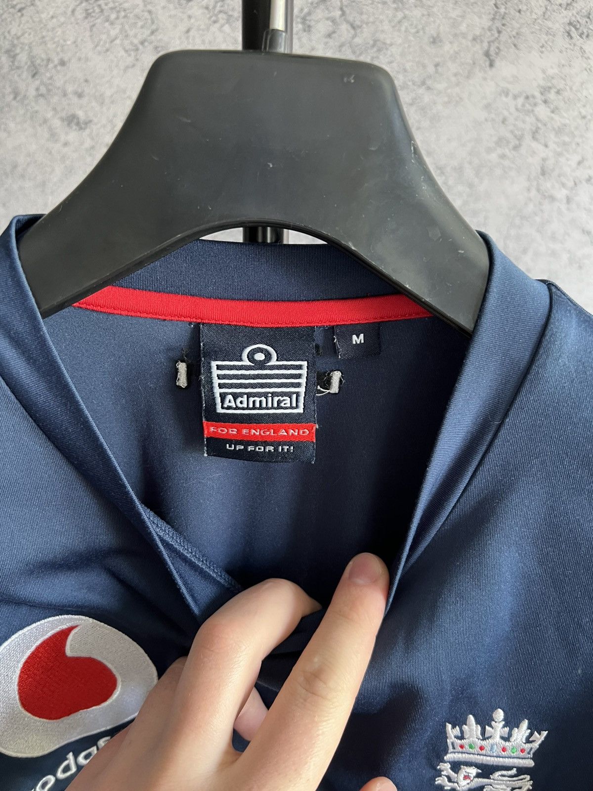 Vintage Vodafone England 2000s T-Shirt Admiral Jersey Soccer Size US M / EU 48-50 / 2 - 5 Thumbnail