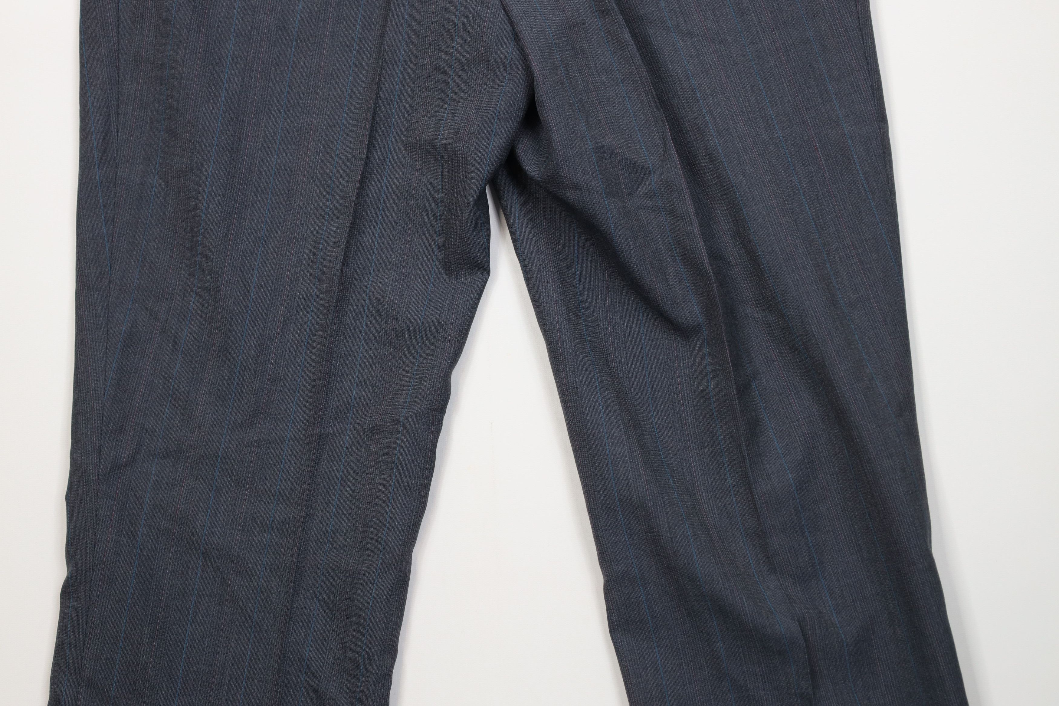 Vintage Vintage 70s Streetwear Blend Knit Wide Leg Chino Pants Plaid Size US 38 / EU 54 - 12 Thumbnail