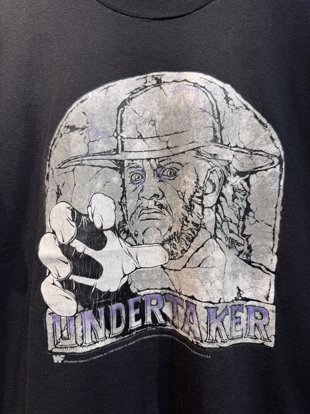 Other WWF The Undertaker 1992 Vintage T-shirt Size US XL / EU 56 / 4 - 3 Thumbnail