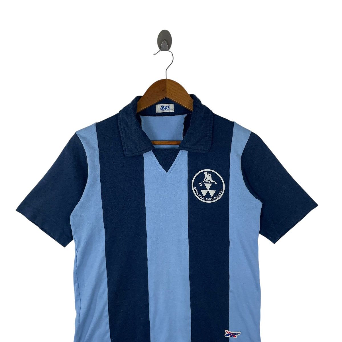 Asics × Vintage Vintage 90s Asics Doshisha Hockey Team Jersey Tshirt Size US S / EU 44-46 / 1 - 2 Thumbnail