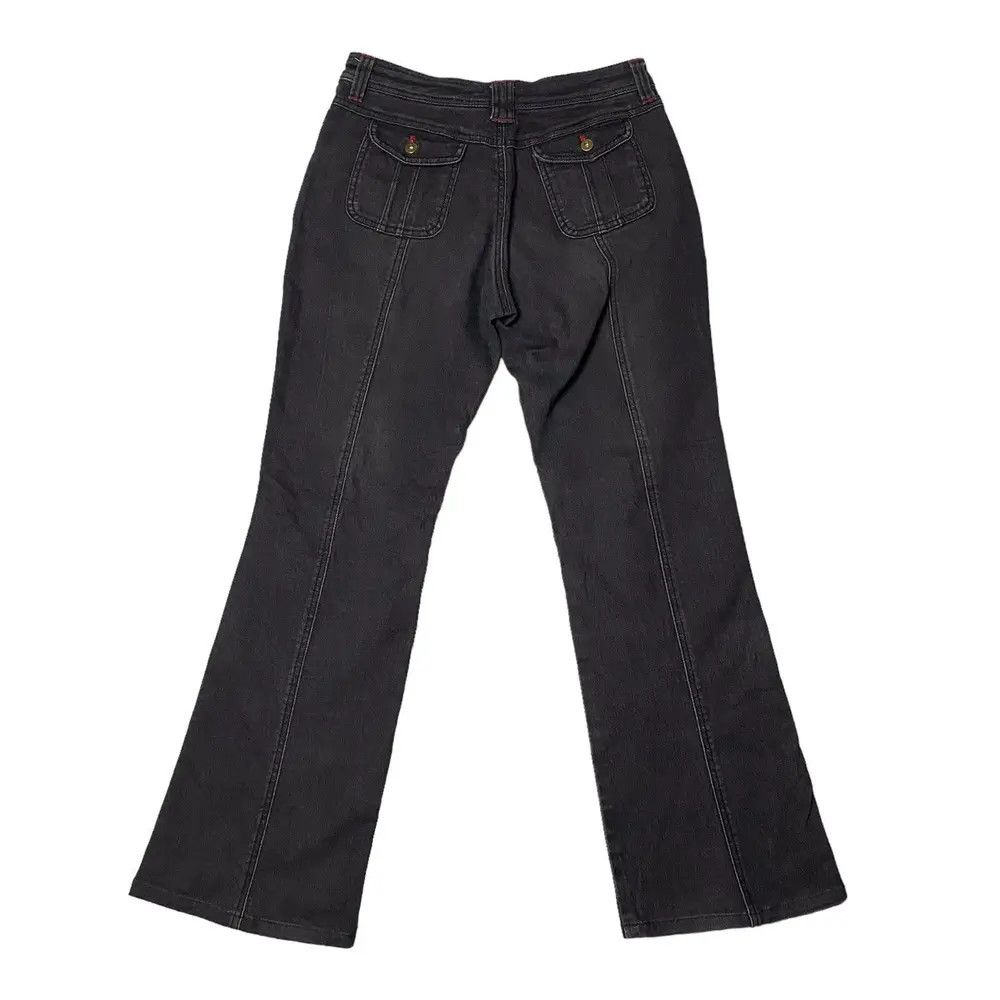 Japanese Brand Flared Lowrise Washed Straight Cut Jeans Size US 28 / EU 44 - 2 Thumbnail