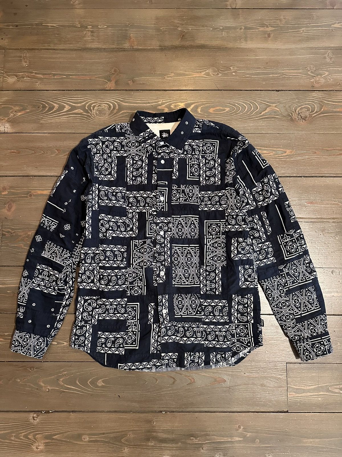 Stussy Stussy patchwork paisley shirt Size US L / EU 52-54 / 3 - 1 Thumbnail