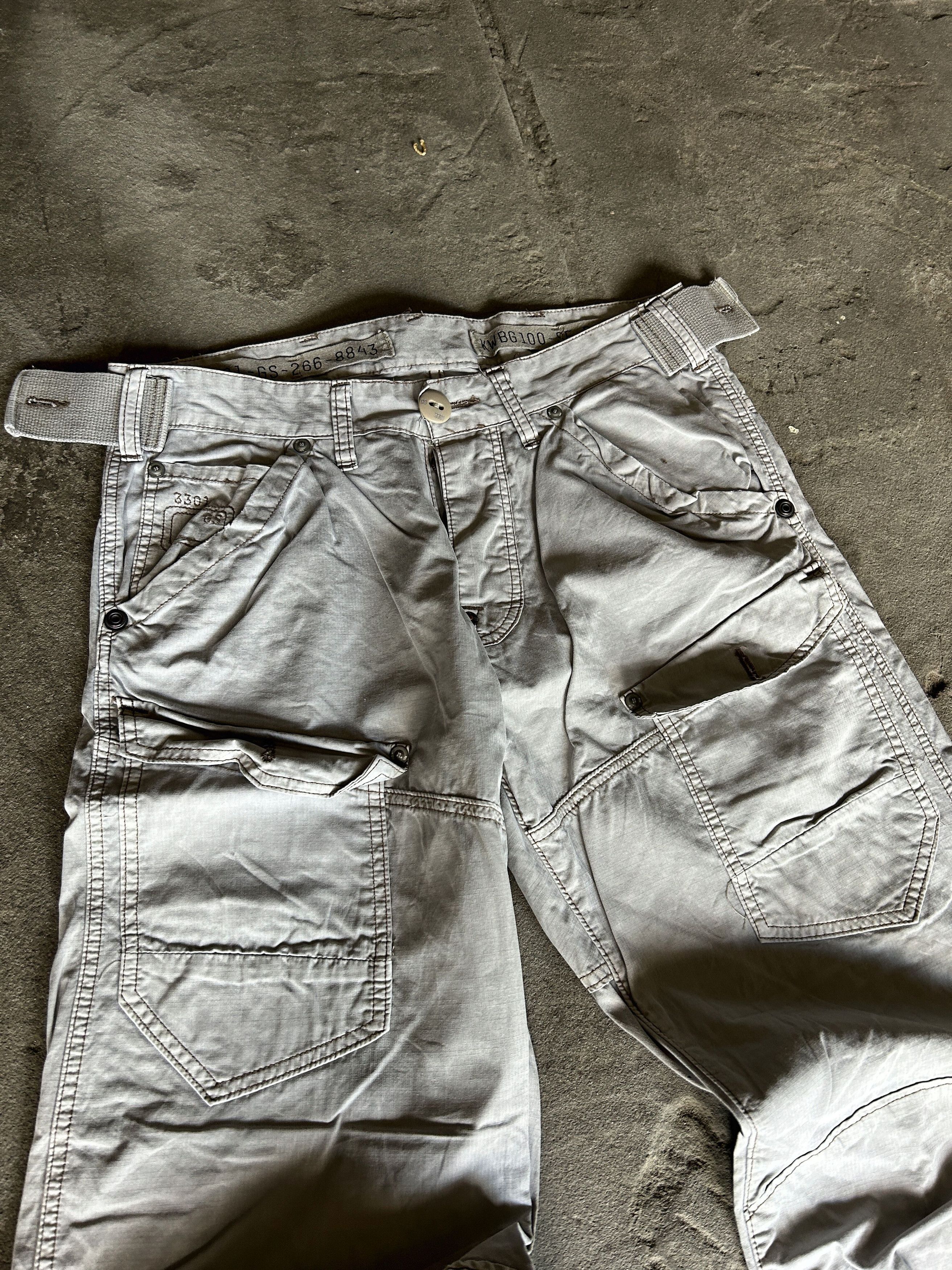 G-Star Vintage Grey Cargo Pants Wide Leg Utility Tactical Style Size US 32 / EU 48 - 2 Thumbnail