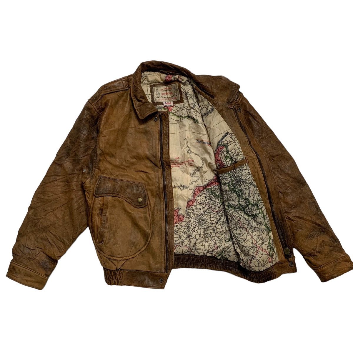 Other Vintage Surplus Flight Leather Jacket Size US M / EU 48-50 / 2 - 7 Thumbnail