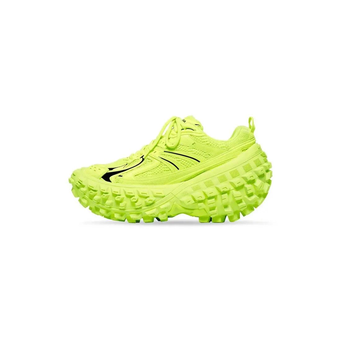Balenciaga o1tr1nto0525 Bouncer Sneakers in Fluo Yellow Size US 14 / EU 47 - 3 Thumbnail