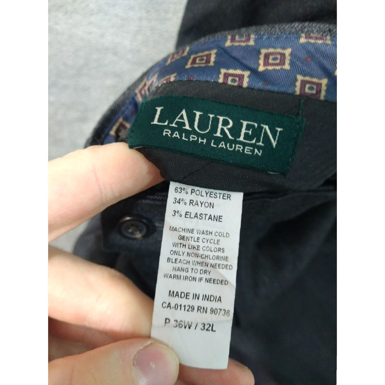 Ralph Lauren Ralph Lauren Dress Pants Mens 36 Gray Flat Front Tapered Leg Slacks Personalize: No Size US 36 / EU 52 - 7 Thumbnail