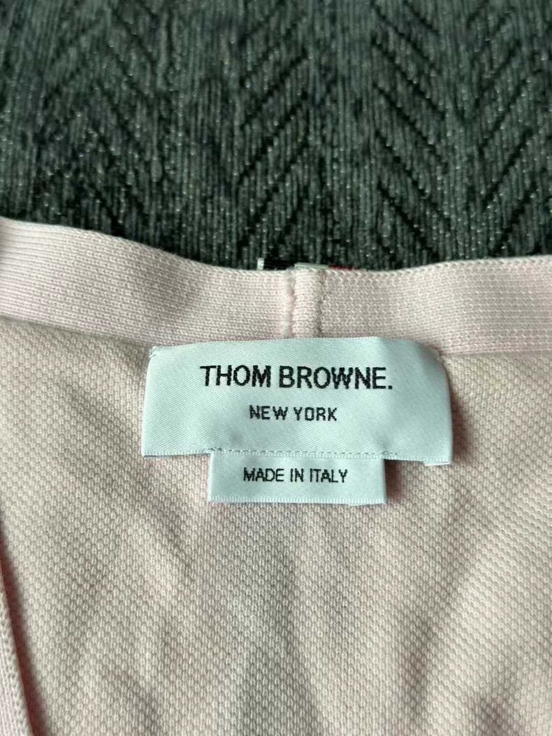 Thom Browne Thom Browne Pink striped cardigan Size L / US 10 / IT 46 - 3 Thumbnail